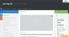 Desktop Screenshot of listtop10.com