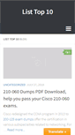Mobile Screenshot of listtop10.com